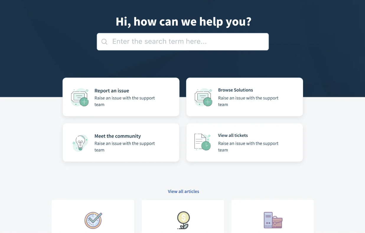 portale self service